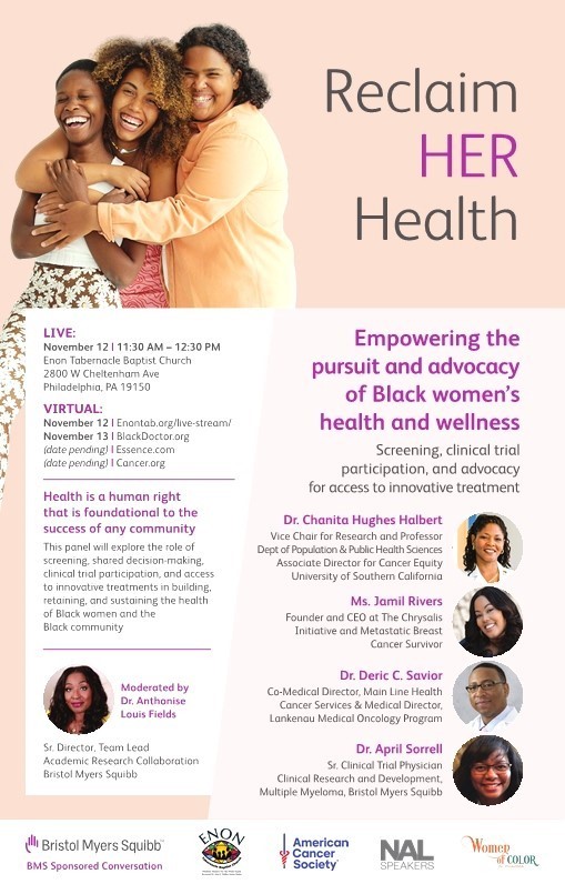 Reclaim HER Health event flyer